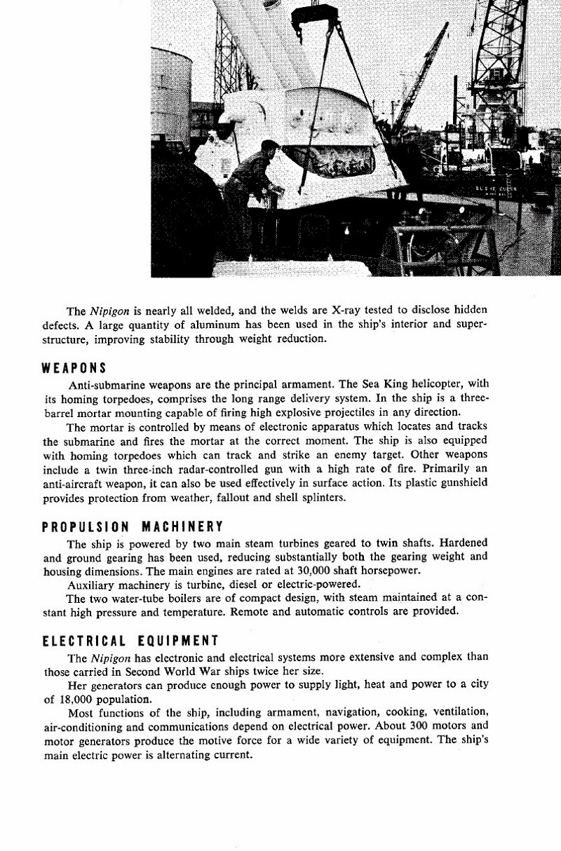 HMCS NIPIGON 266 - Commissioning Book - Page 5