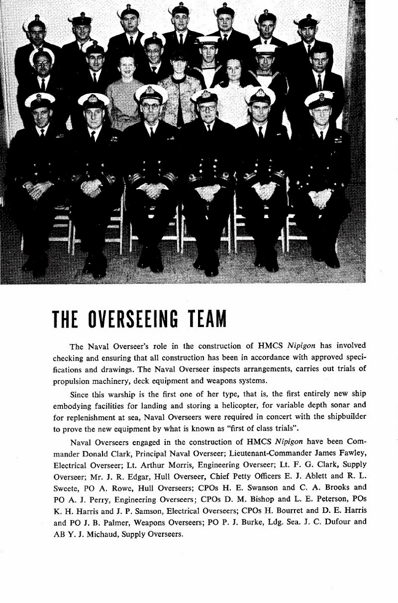 HMCS NIPIGON 266 - Commissioning Book - Page 8