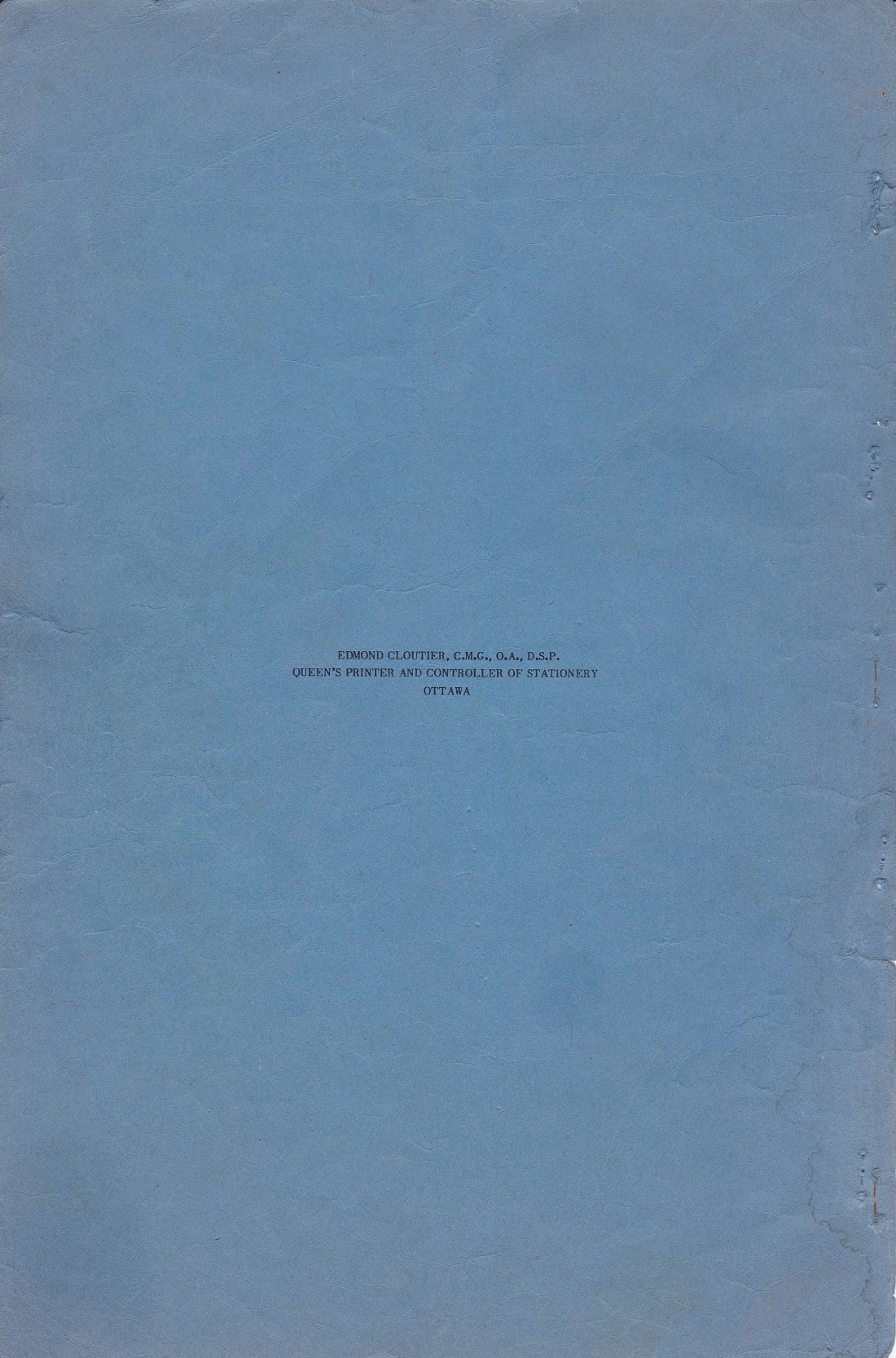 A Few Naval Customs, Expressions, Traditions and Superstitions by Commander W.N.T. Beckett. M.V.O., D.S.C., Royal Navy - back cover - obverse blank